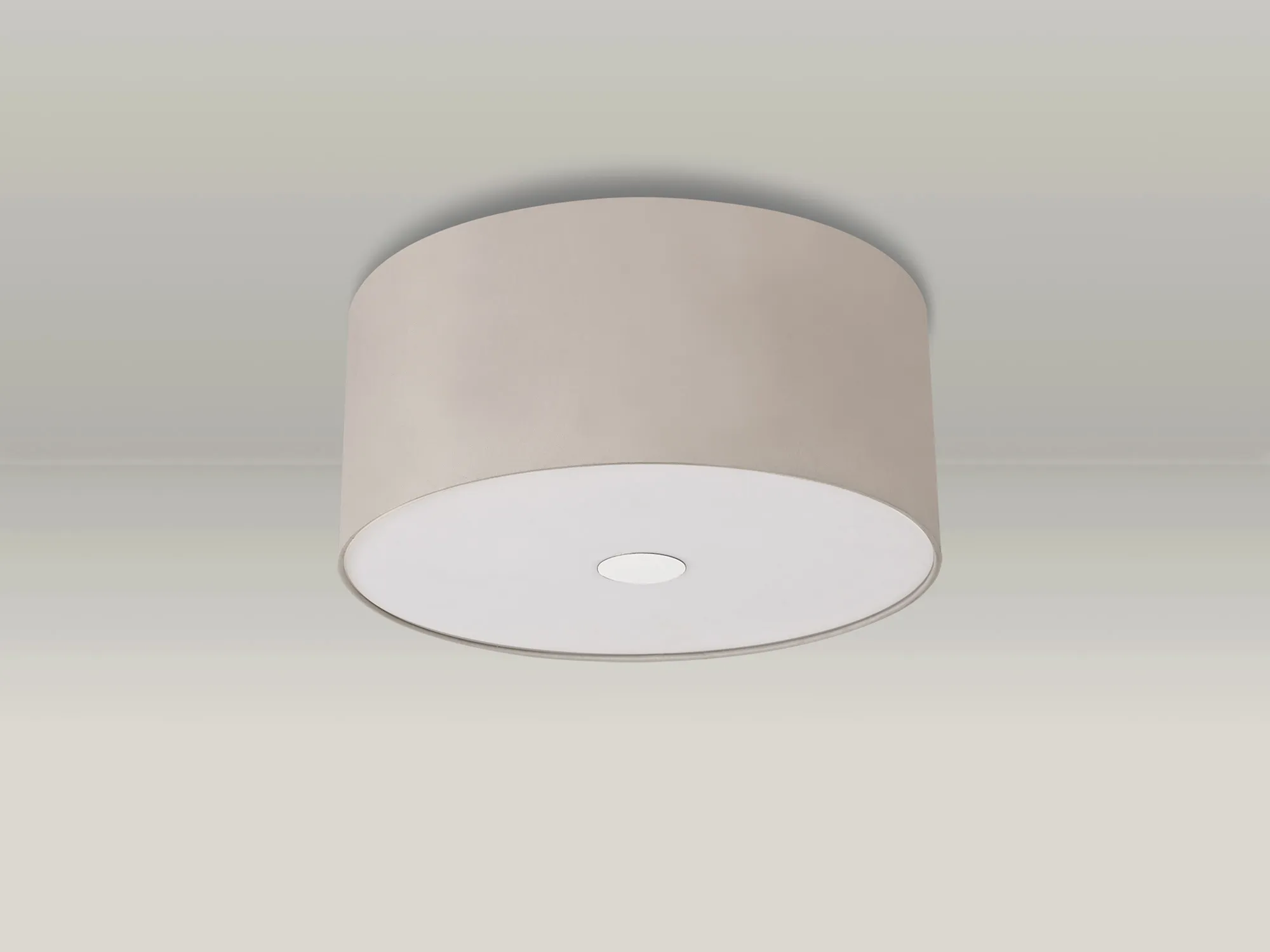 Baymont 40cm, Flush 3 Light Polished Chrome, Nude Beige/Moonlight, Frosted Diffuser DK0352  Deco Baymont CH NU